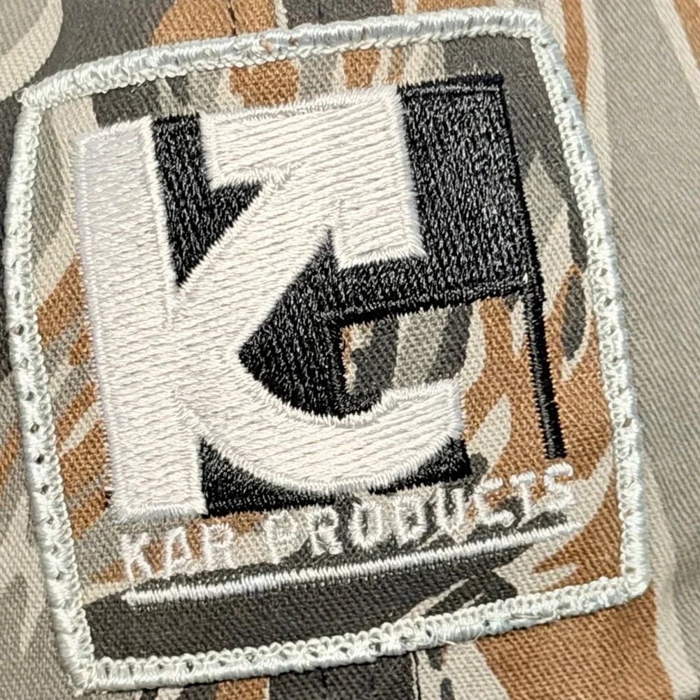 Vintage Kar Products Tiger Stripe Camo Trucker Hat‎ Mesh Snapback Cap Camouflage